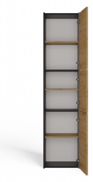 Dulap de baie Samways 4 (antracit + stejar artisan). Promo -20%. 1132964