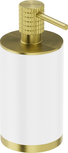 Mexen Triv, dozator de săpun de perete, alb / auriu mat, 70A33059-55W