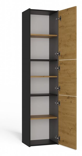 Dulap de baie Samways 4 (antracit + stejar artisan). Promo -20%. 1132964