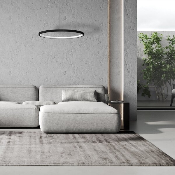 Lustră LED pe cablu HOOP LED/27W/230V d. 50 cm 4000K negru