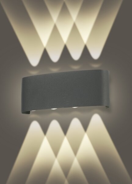Brilagi - Aplică LED de exterior FLAREBOX LED/8W/230V antracit IP65