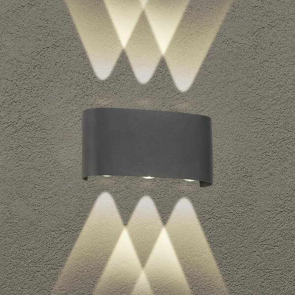 Brilagi - Aplica de perete LED pentru exterior FLAREBOX LED/6W/230V, antracit, IP65