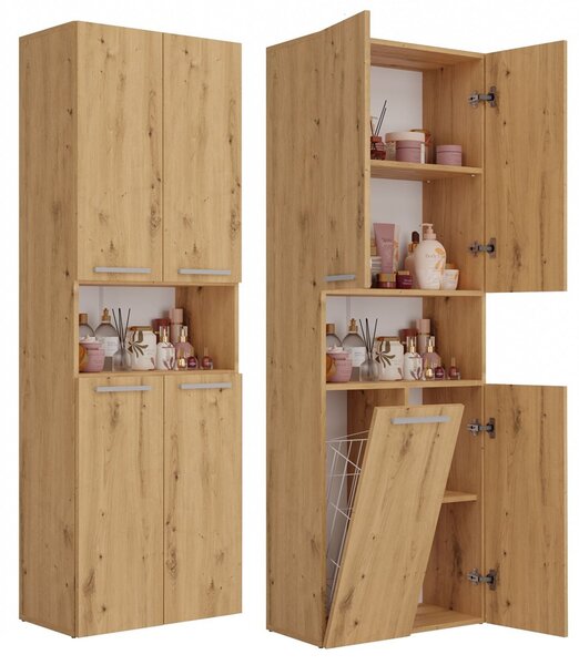 Dulap de baie Neltossa 4 (stejar artisan). Promo -15%. 1132992