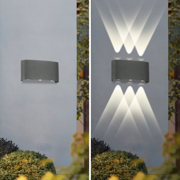 Brilagi - Aplica de perete LED pentru exterior FLAREBOX LED/6W/230V, antracit, IP65