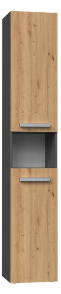 Dulap de baie Neltossa 7 (antracit + stejar artisan). Promo -12%. 1133000