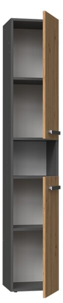 Dulap de baie Neltossa 7 (antracit + stejar artisan). Promo -12%. 1133000