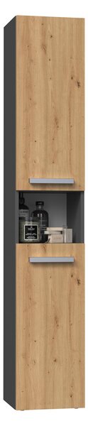 Dulap de baie Neltossa 12 (antracit + stejar artisan). Promo -14%. 1133011
