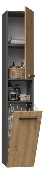 Dulap de baie Neltossa 12 (antracit + stejar artisan). Promo -14%. 1133011
