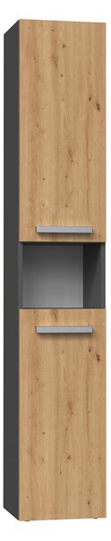 Dulap de baie Neltossa 12 (antracit + stejar artisan). Promo -14%. 1133011
