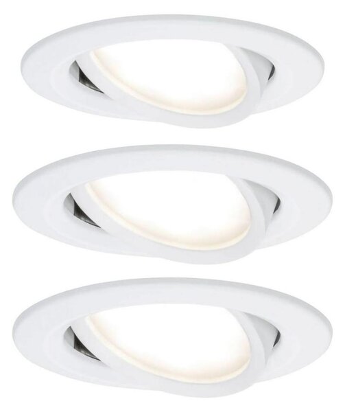 SET 3x corp de iluminat încastrat pentru baie LED/6,5W IP23 NOVA 230V Paulmann 93449