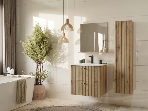 Dulap sub lavoar Terca 1 60 (stejar evoke). Promo -21%. 1133035