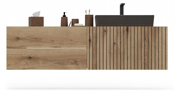 Dulap sub lavoar Terca 2 (stejar evoke). Promo -16%. 1133039