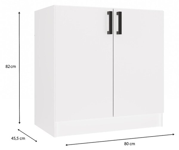 Dulap inferior de bucătărie Katiossa 1 (alb). Promo -22%. 1133041
