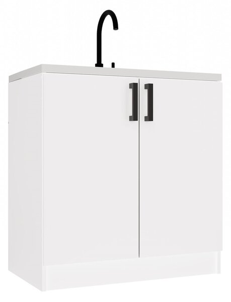 Dulap inferior de bucătărie Katiossa 1 (alb). Promo -22%. 1133041