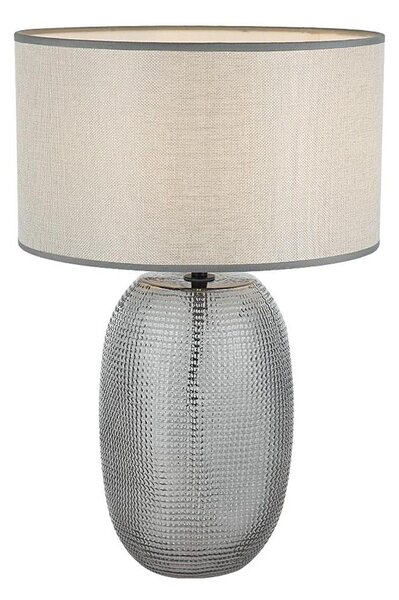 Lampă de masă JENIFER 1xE27/40W/230V gri/fumuriu