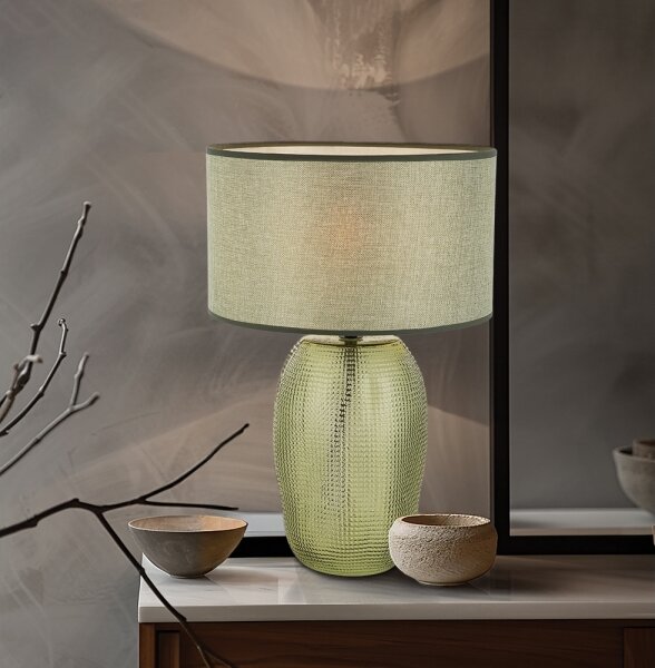 Lampă de masă JENIFER 1xE27/40W/230V verde