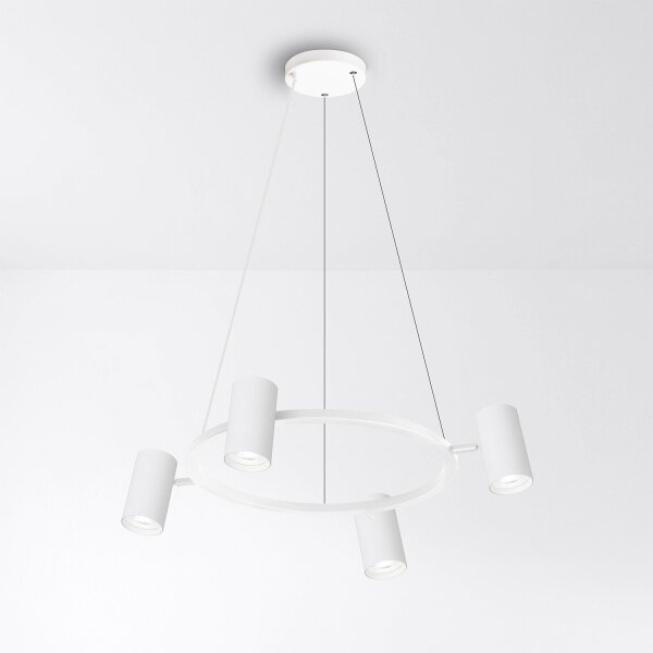 Brilagi - lustră LED RGBW reglabilă, suspendată pe cablu SELE 4xGU10/6,5W/230V, alb