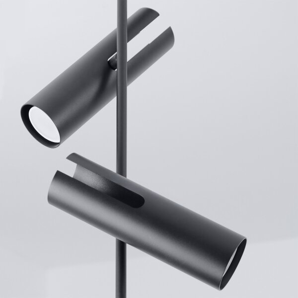 Brilagi - Lustră LED RGBW reglabilă pe tijă BRANCH 3xGU10/6,5W/230V neagră