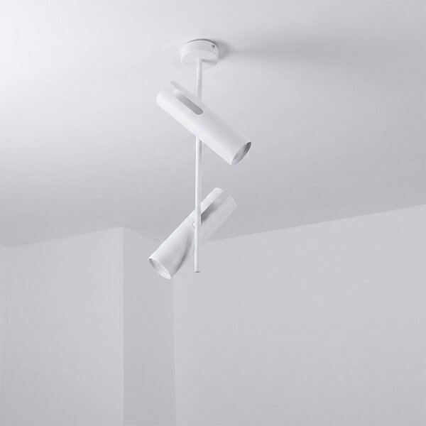 Brilagi - Lustru LED RGBW cu intensitate reglabilă pe tijă BRANCH, 2xGU10/6,5W/230V, alb