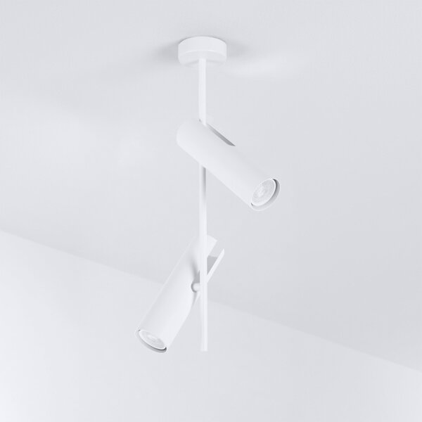Brilagi - Lustru LED RGBW cu intensitate reglabilă pe tijă BRANCH, 2xGU10/6,5W/230V, alb