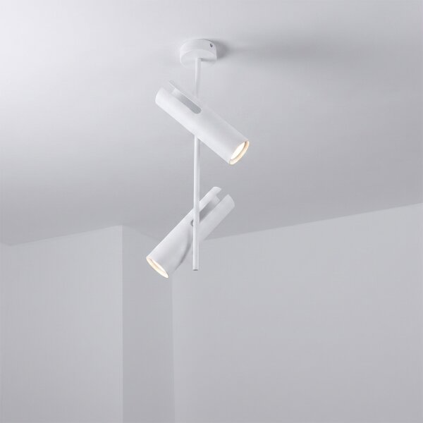 Brilagi - Lustru LED RGBW cu intensitate reglabilă pe tijă BRANCH, 2xGU10/6,5W/230V, alb