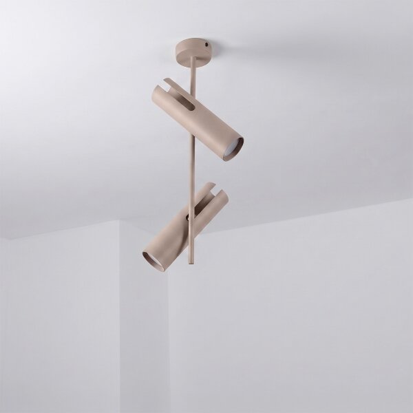 Brilagi - Lustru LED RGBW reglabil pe tijă BRANCH 2xGU10/6,5W/230V bej