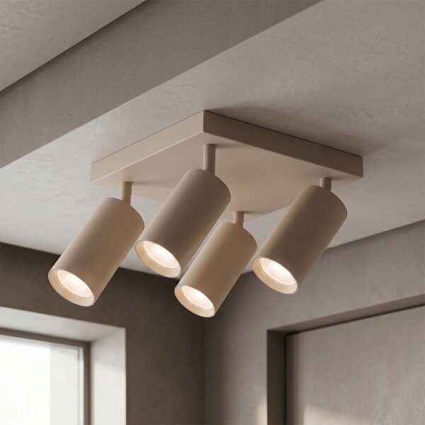 Brilagi - Spot LED RGBW dimabil SELE SQUARE 4xGU10/6,5W/230V bej