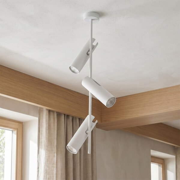Brilagi - Lustra LED RGBW reglabilă pe tijă BRANCH 3xGU10/6,5W/230V albă