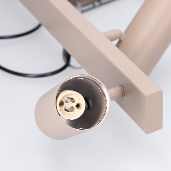 Brilagi - Lustra LED RGBW dimabilă pe cablu SELE 4xGU10/6,5W/230V bej