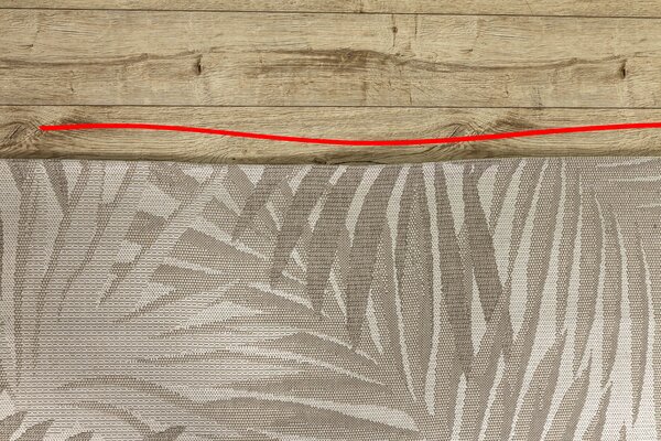 Covor sisal Floorlux 20504 Frunze şampanie si gri Junglă - SECUNDAR-COTATI PRODUSUL