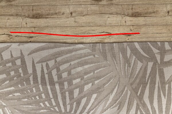 Covor sisal Floorlux 20504 Frunze şampanie si gri Junglă - SECUNDAR-COTATI PRODUSUL