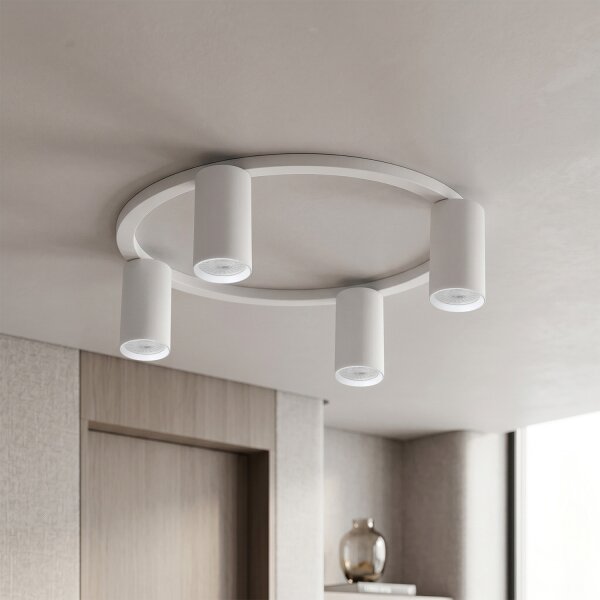 Brilagi - Plafonieră LED RGBW reglabilă SELE 4xGU10/6,5W/230V albă