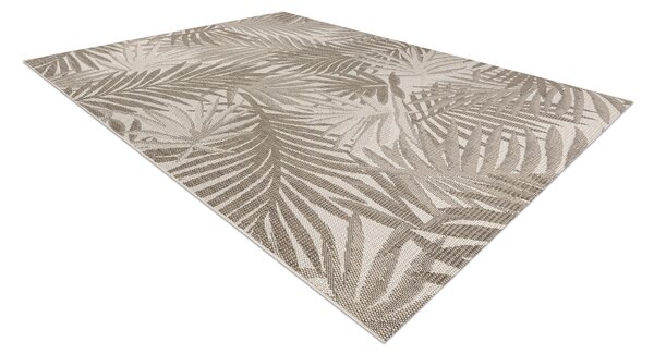 Covor sisal Floorlux 20504 Frunze şampanie si gri Junglă - SECUNDAR-COTATI PRODUSUL