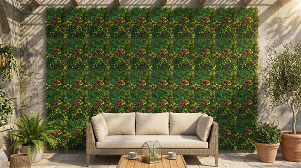 Panou decorativ din verdeață artificială, Botanica 60x40cm
