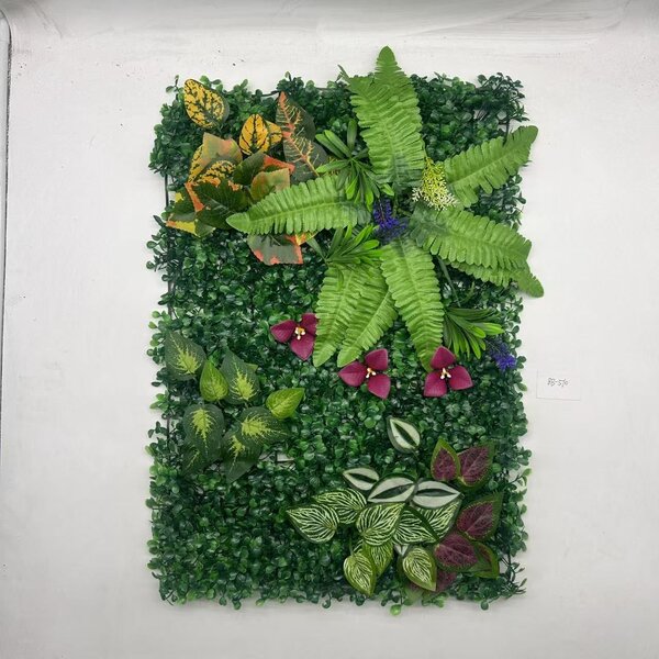 Panou decorativ din verdeață artificială, Gradina 60x40cm