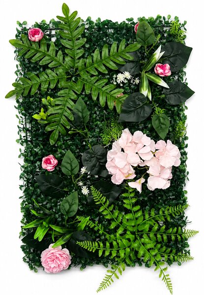 Panou decorativ din verdeață artificială, Oasis de Vară- UV 60x40cm