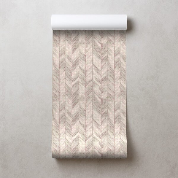 Fototapet model chevron roz delicat