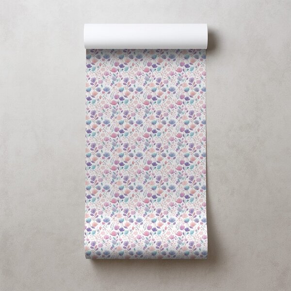 Fototapet model floral pastelat