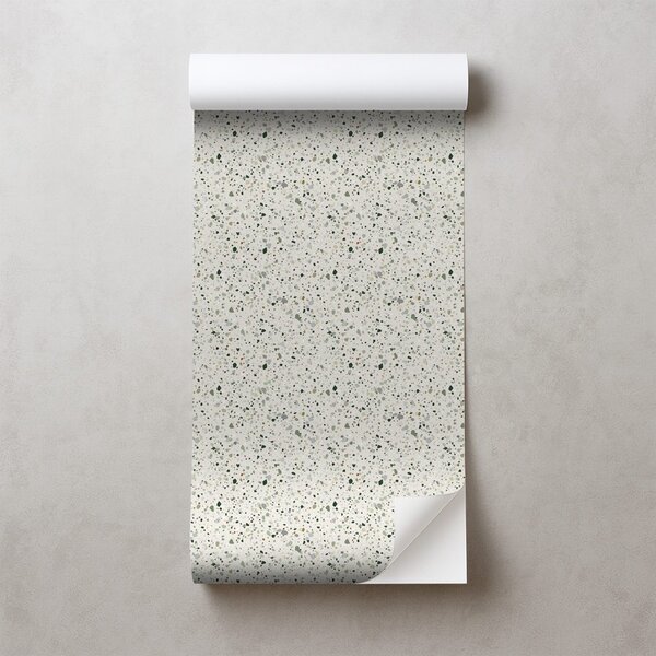Tapet model terrazzo verde delicat