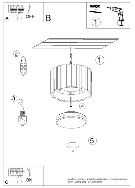 Brilagi - Spot LED SFERA 1xGX53/30W/230V, diam. 10 cm, crem