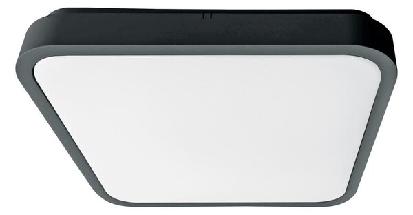 Brilagi-LED ZENNA Plafonieră LED pentru baie cu senzor, 18W/230V, 28,5x28,5 cm, IP44, antracit