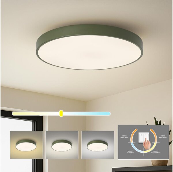 Brilagi - Plafonieră LED POOL, 60W, 230V, 3000/4000/6000K, 60 cm, verde