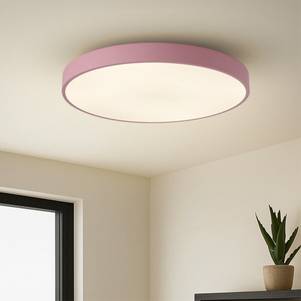 Brilagi - Plafonieră LED dimabilă POOL LED/60W/230V 3000-6000K 60 cm roz+telecomandă