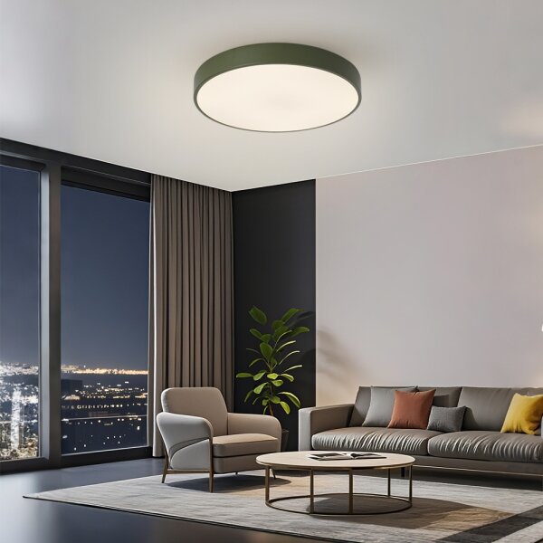 Brilagi - Plafonieră LED POOL, 60W, 230V, 3000/4000/6000K, 50 cm, verde