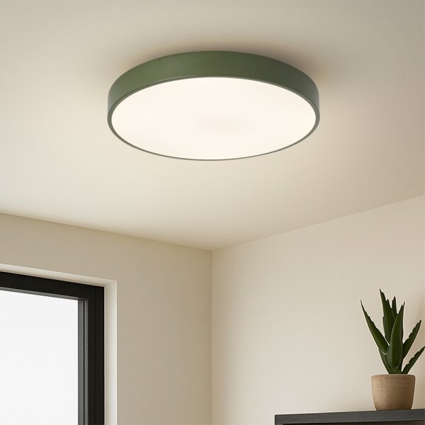 Brilagi - Plafonieră LED dimabilă POOL LED/48W/230V 3000-6000K 40 cm verde+telecomandă