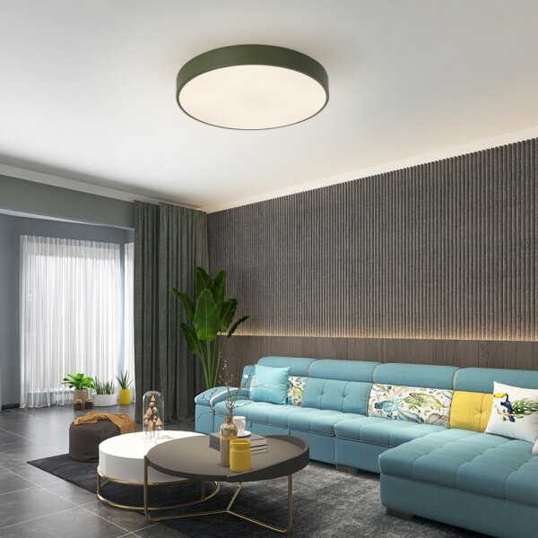 Brilagi - Plafonieră LED dimabilă POOL LED/60W/230V 3000-6000K 50 cm verde+telecomandă