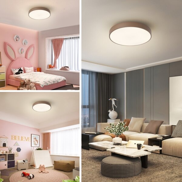 Brilagi - Plafonieră LED POOL LED/36W/230V 3000/4000/6000K 30 cm maro