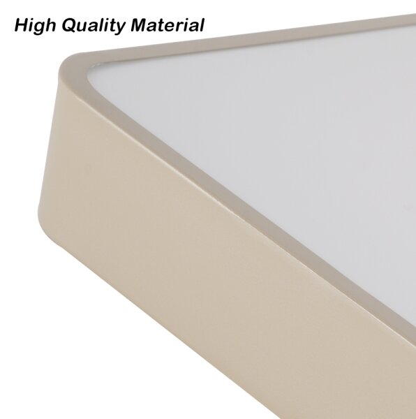 Brilagi-LED Plafonieră LED POOL, 36W, 230V, 3000-6000K, 40x40 cm, bej, cu dimmer și telecomandă