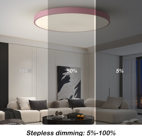 Brilagi-LED Corp de iluminat cu reglare a intensității POOL SMART LED, 128 W, 230 V, 100 cm, Wi-Fi Tuya + telecomandă, roz