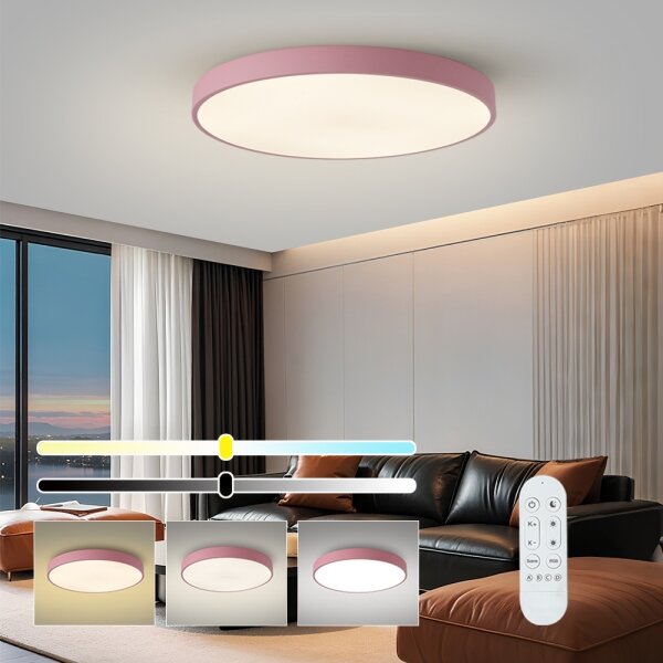 Brilagi-LED Lampă LED dimabilă pentru piscină POOL SMART LED/100W/230V 80 cm Wi-Fi Tuya+telecomandă roz